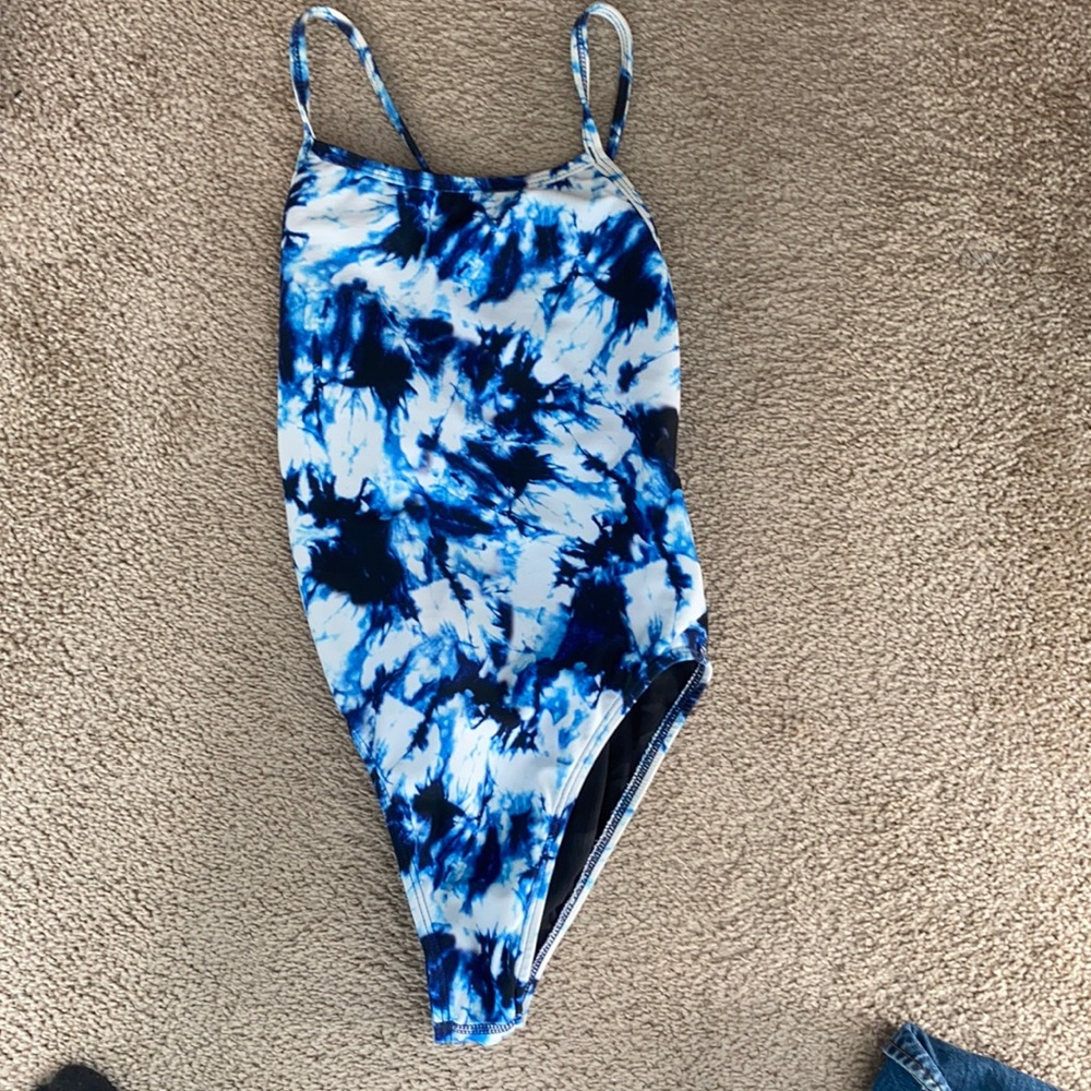 Blue and white tie dye Perry Jolyn Suit